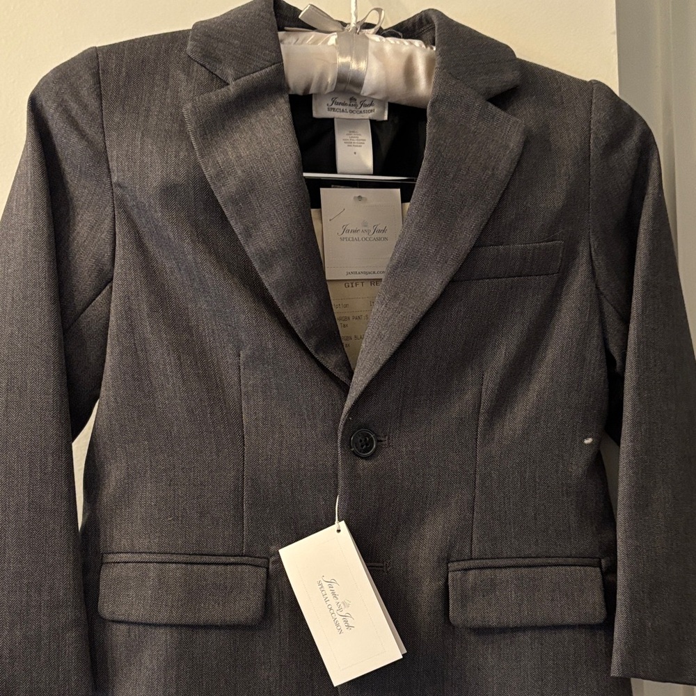 NWT Janie & Jack Boys suit jacket size 5